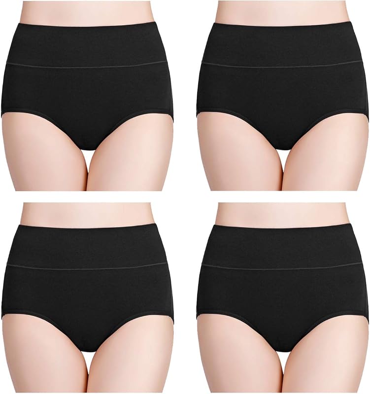 wirarpa Women’s Cotton High Waisted Underwear