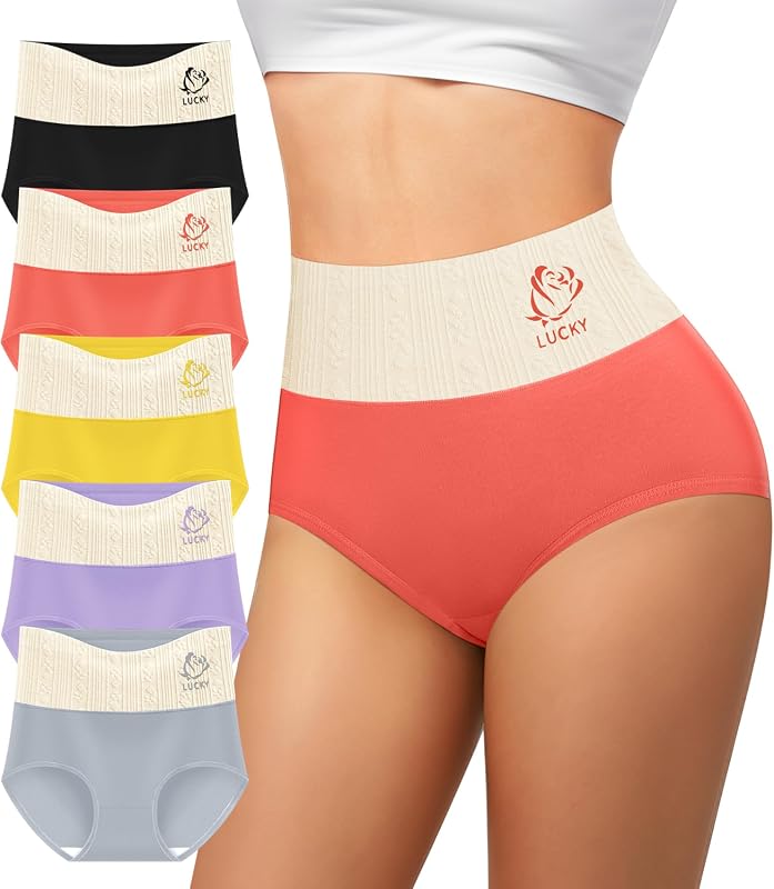 Women’s High Waisted Cotton Tummy Control Panties