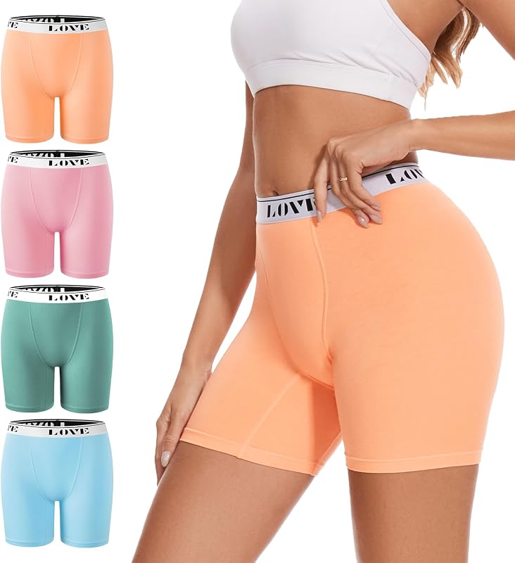 ALLBASE Women’s High Waisted Modal Boxer Briefs Soft Breathable Boy Sh
