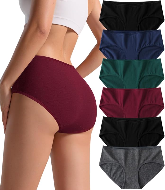 Cotton Mid Rise Hipster Panties