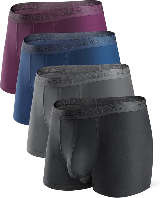 DAVID ARCHY Men’s Modal Boxer Briefs Trunks