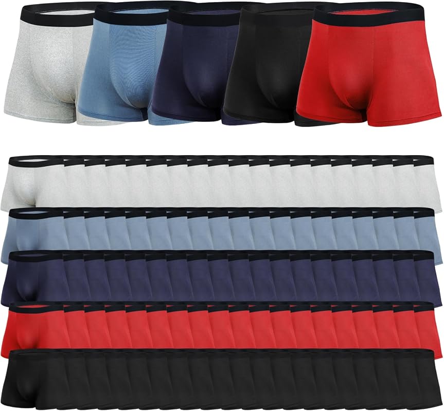Sophproton 100 Pack Cotton Boxer Briefs